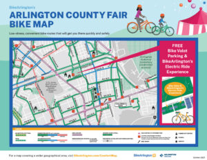 Bike Arlington Map - Biking to the County Fair